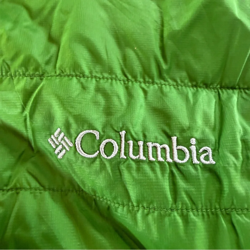 Columbia Lightweight Puffer Vest in Bright Green Sz M - Picture 2 of 9